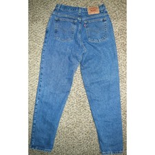 Vintage Levis 550 Jeans 28 x 31.5 80s 90s Loose Fit Red Tab High Waist Grunge