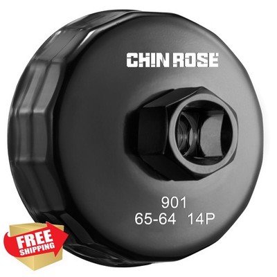 Chinrose 64-65mm 901 Oil Filter Wrench 14 Flutes 1/2'' Drive