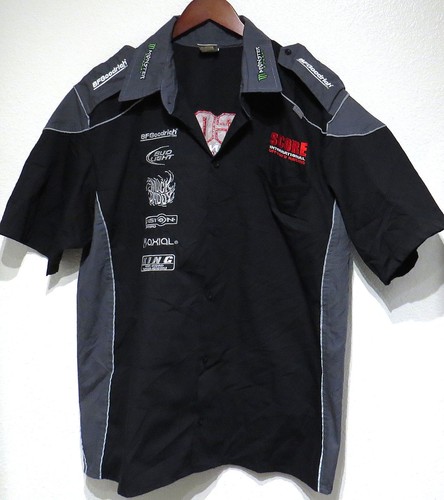 SCORE Off-Road Racing Mechanic Shirt Black XL Monster Energy BF Goodrich Baja