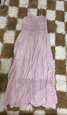 American Eagle Women's Pink Smocked Midi Dress - Size Large - NWT
