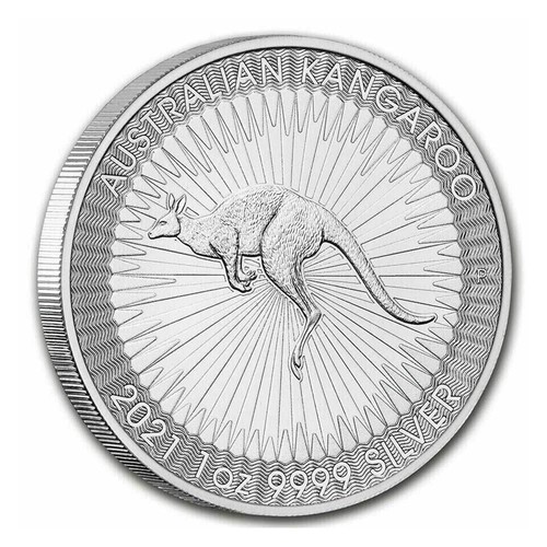 1oz solid 99.99% silver coin 2021 Kangaroo, Perth Mint, Uncirculated - Picture 3 of 17