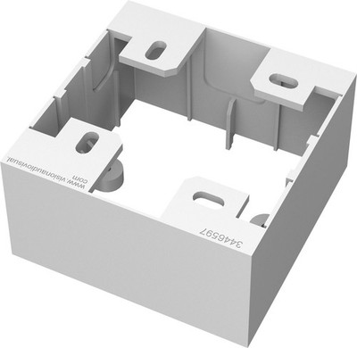 Vision TC3_BACKBOX1G Techconnect3 1-Gang Backbox TC3 BACKBOX1G, White, 86 mm ~E~