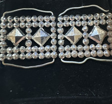 A Pair of Vintage Victorian Made in France French Cut Steel Shoe Clips Buckles