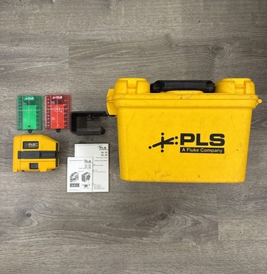 Pacific Laser Systems PLS Fluke PLS 3R 3-Point Red Laser Level Kit in Case