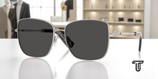 BURBERRY BE3158 100587 Silver Dark Grey 58 mm Women's Sunglasses