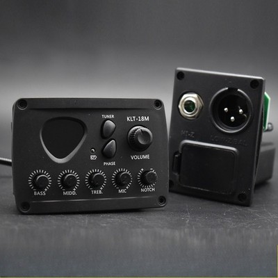 KLT-18M Three-Section Guitar Pickup with Twelve-Tone Equal Temperament Tuner