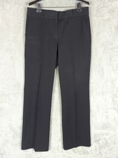 Talbots newport Pants Womens 12 Navy Blue Flat Front Straight Leg Career