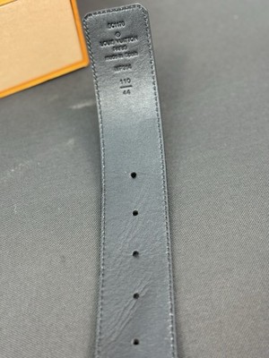 ルイ・ヴィトン ブラック ベルト 44/110 LOUIS VUITTON ルイ ヴィトン メンズ ベルト 黒 110/44