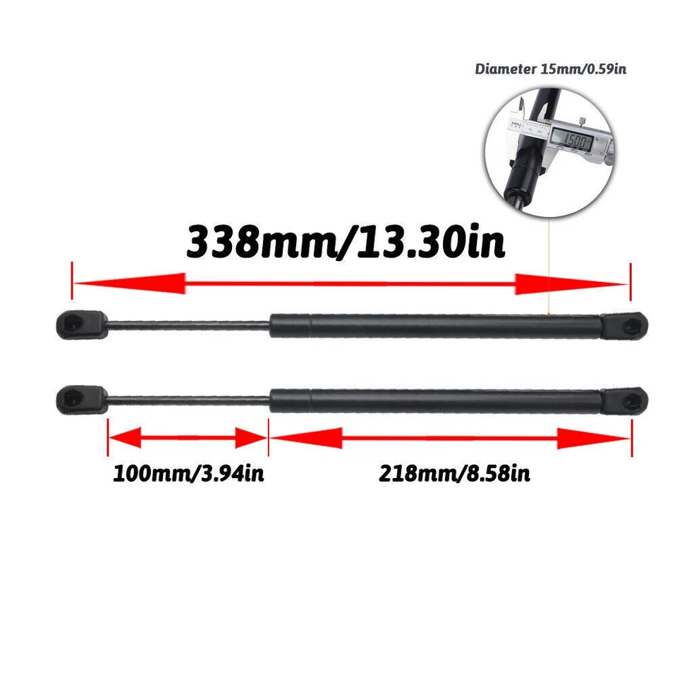 Amortiguador de soporte de elevación de resorte de amortiguador de varilla de capó delantero para Ford F-150 F150 1995-2003 Foto 2 de 4