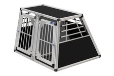 N107 Hundetransportbox Gitterbox Aluminium Transportbox Hundebox Alubox Autobox