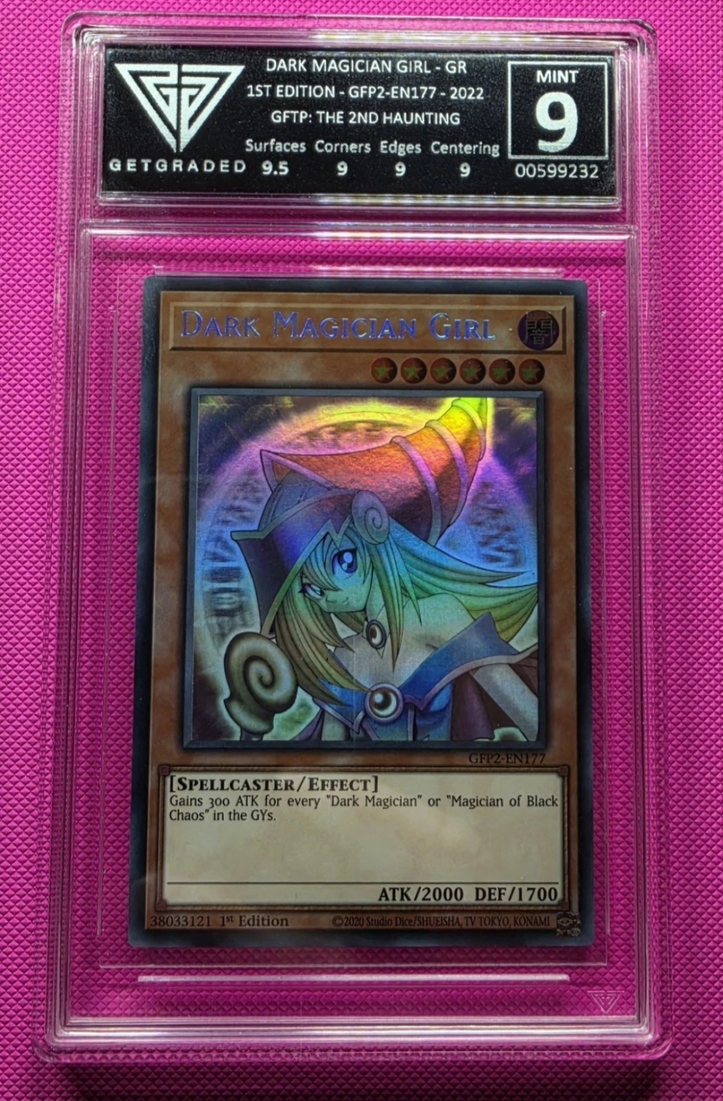 Dark Magician Girl GFP2-EN177 Ghost Rare MINT - GetGraded 9 Yu-Gi-Oh!