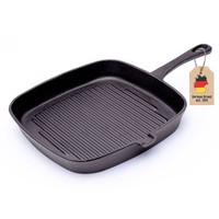Gusseisen Grillpfanne Bratpfanne Induktionsgeeignet Antihaft 23 Cm