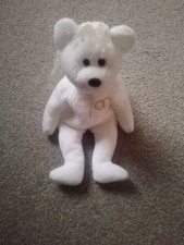 Vintage Ty Beanie Baby "Mrs." the Bride Bear. Collectible.