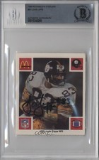 BAS 1986 McDonald's Play & Win No Tab Louis Lipps BGS Authentic Auto 3c7