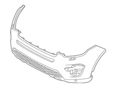 STOßSTANGE VORNE FÜR LAND ROVER DISCOVERY SPORT 2015-2019 M/PDC+SILBERLEISTE