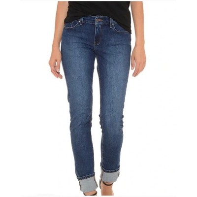 MOTT & BOW Boyfriend Straight Stretch Denim Jeans Mid-Rise Womens Sz 31x30