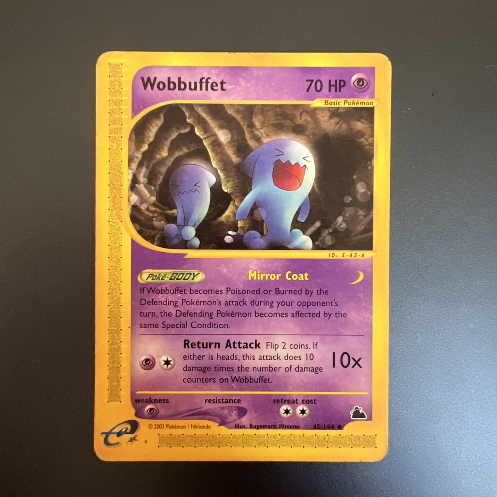 Pokemon Card - Wobbuffet Skyridge 45/144 Uncommon MP