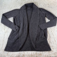 Barefoot Dreams CozyChic Lite Shawl Collar Cardigan Sweater Gray Women's Medium