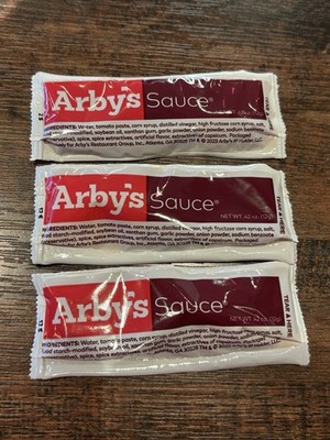Lot Of 3 - 2023 Arby s Sauce SEALED Packet Good Mood Food NEW