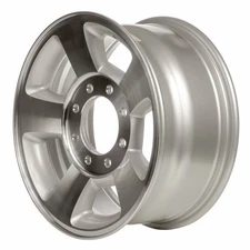 Used Machined and Painted Silver Aluminum Wheel 17 x 8