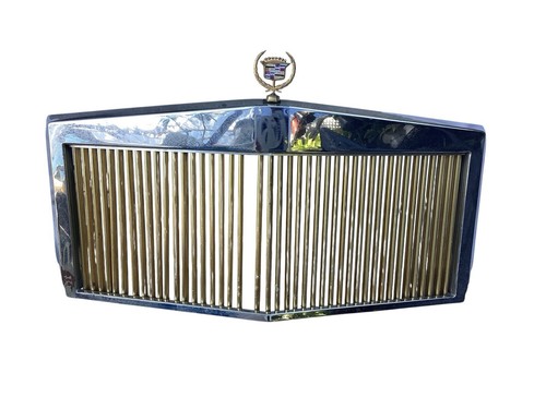 1980 - 1992 Cadillac Fleetwood Brougham Gold & Chrome E&G Classics Grille - Picture 23 of 23