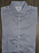 Mens Charles Tyrwhitt Non Iron Extra Slim Fit Button Up Shirt Size 17-37