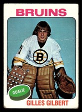 1975-76 Topps Gilles Gilbert #45 - Boston Bruins - (Low Grade)
