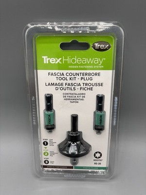 TREX HIDEAWAY ENHANCED DECKING AND FASCIA PLUG SYSTEM COUNTERBORE TOOL KIT HS-20