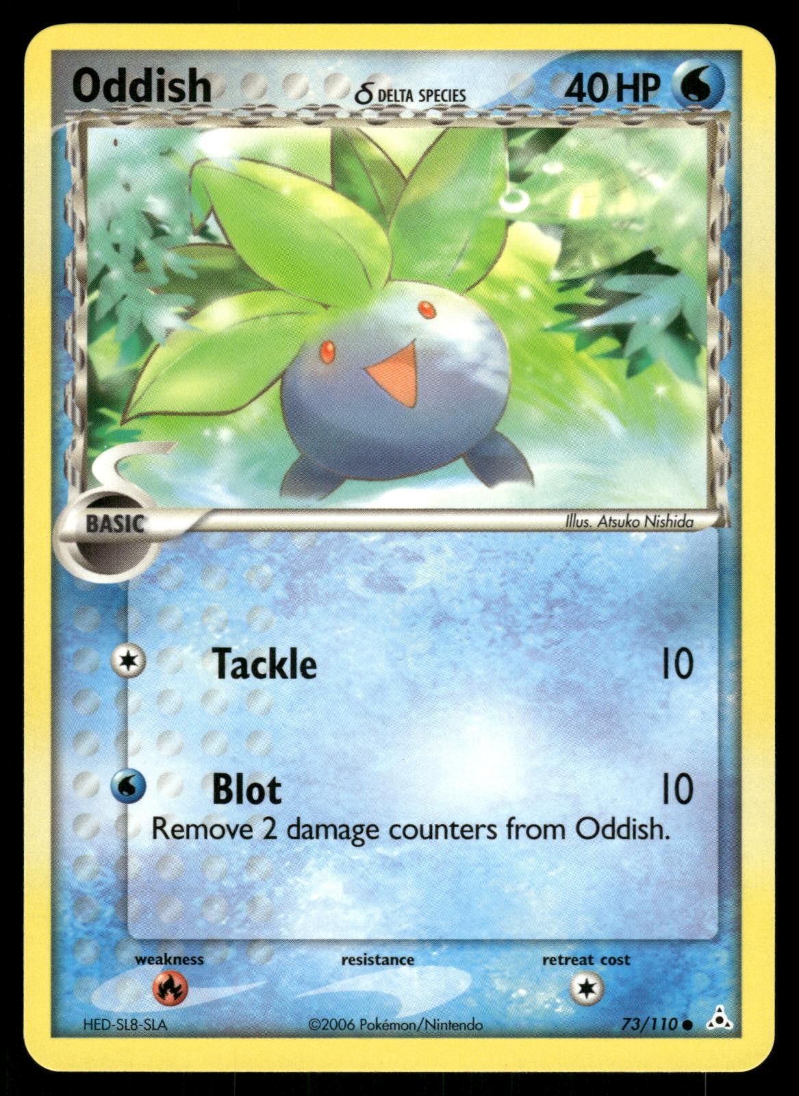 Oddish 73/110 Common Holon Phantoms Pokemon Lightly Played