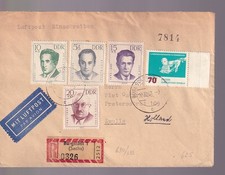 DR, Mi. 881/85, 912, R-Burgst&auml;dt - Zwolle, 22.12.62