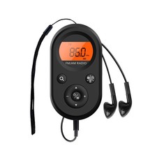 AM FM Portable Mini Radio Rechargeable Pocket Radio with Backlight  Earphone