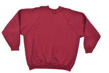 Vintage Fruit of the Loom Casualwear Men's XXL Raglan Sleeve Blank Sweatshirt M