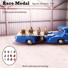 1pc Diorama 1/64 Handbemalte Harzfigur Mode Fahrer Puppe Eisenbahn DIY