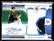 2021 Panini National Treasures - Rookie Material Signatures Braxton Garrett #163