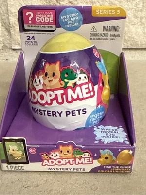 MM) ADOPT ME! Surprise Mystery Pets with Code Single Yellow Egg Series 5