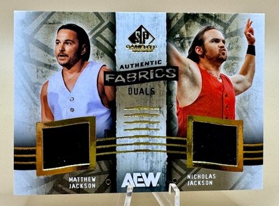 2025 AEW SP Game Used Authentic FABRICS DUALS The YOUNG BUCKS Matt  Nick Jackson