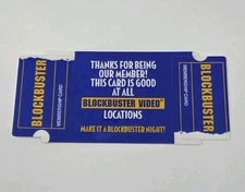 VTG 1990s Blockbuster Video Membership Card Complete Original Retro Movie Rental