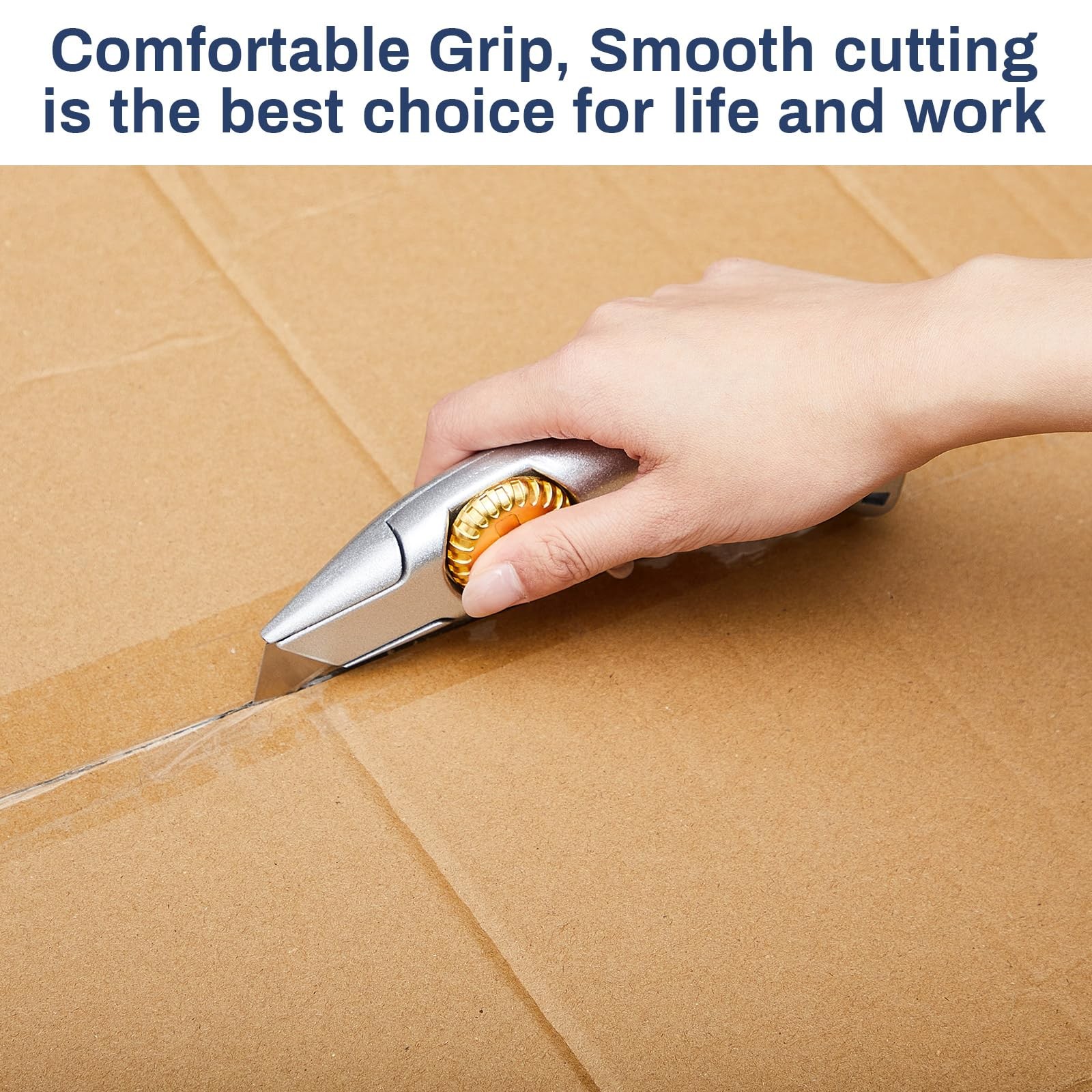 4 Pcs Navajas Para Roofing Carpet Knife Heavy Duty Vinyl Drywall Knife with R...