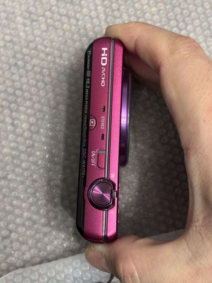 SONY Cyber-shot DSC-WX170 Compact Digital Camera Pink - 18.2MP Wi