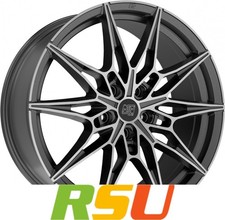 MSW MSW 75 gun metal poliert 8x20" ET45 LK5 112 ML 73.1 Alufelgen 20 Zoll