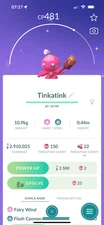 Shiny Tinkatink - Tr-de 1M stardust