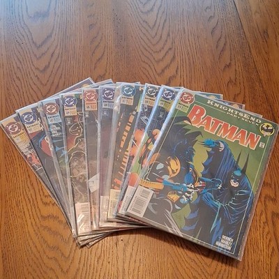 DC Comics Batman Knightquest: The Crusade 501-510 Comic Book Lot - Moench