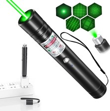 1mw 990Miles Green Laser Pointer Pen USB Rechargeable 532nm Visible Beam Lazer