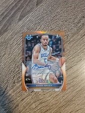 AMARI BAILEY 2022-23 Bowman Chrome 1st Orange Refractor /25 Auto UCLA RC #69
