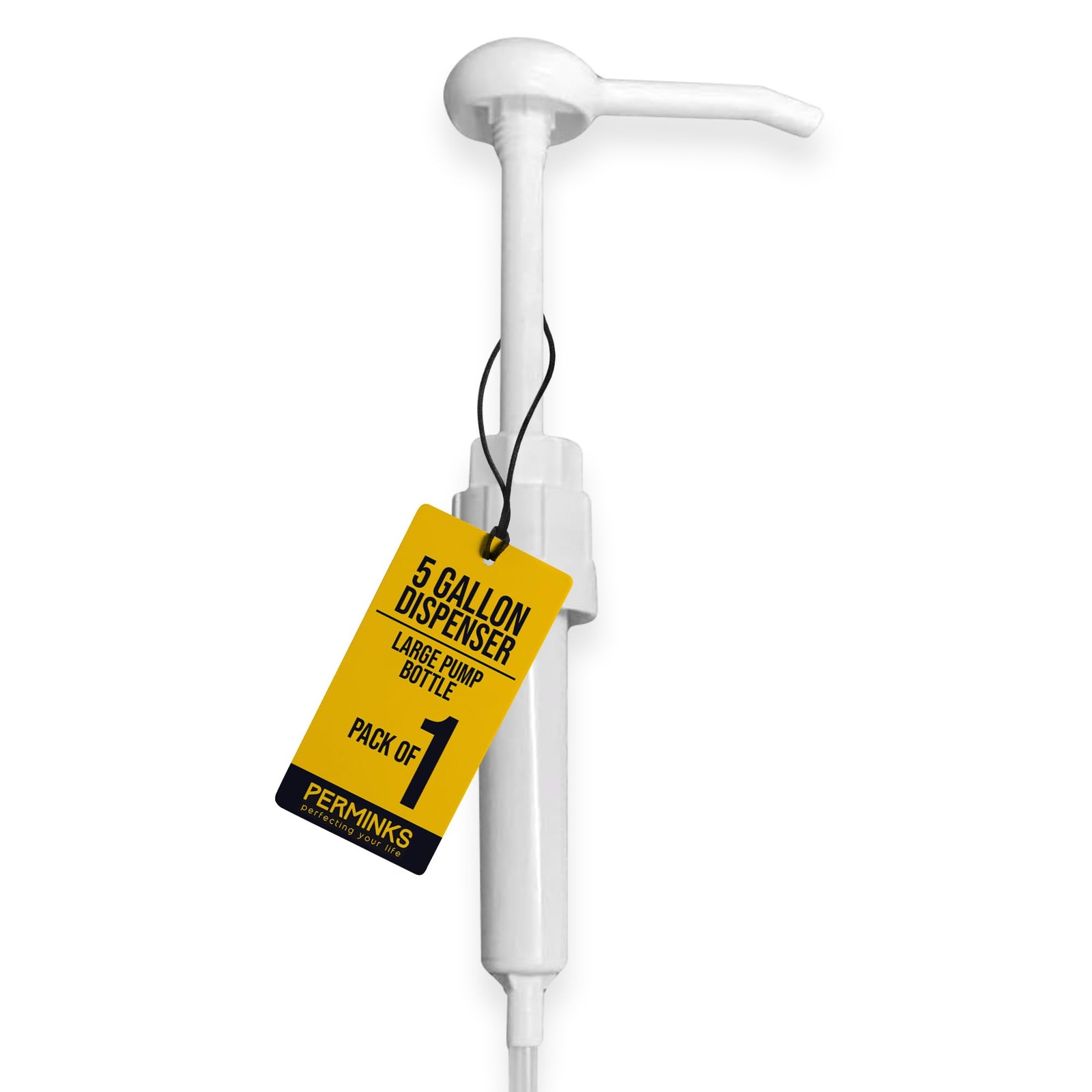 5 Gallon Pump Dispenser - for 5 1 Count (Pack of 1), White