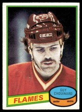 1980-81 O-Pee-Chee Vintage OPC Set Break Guy Chouinard Calgary Flames #45