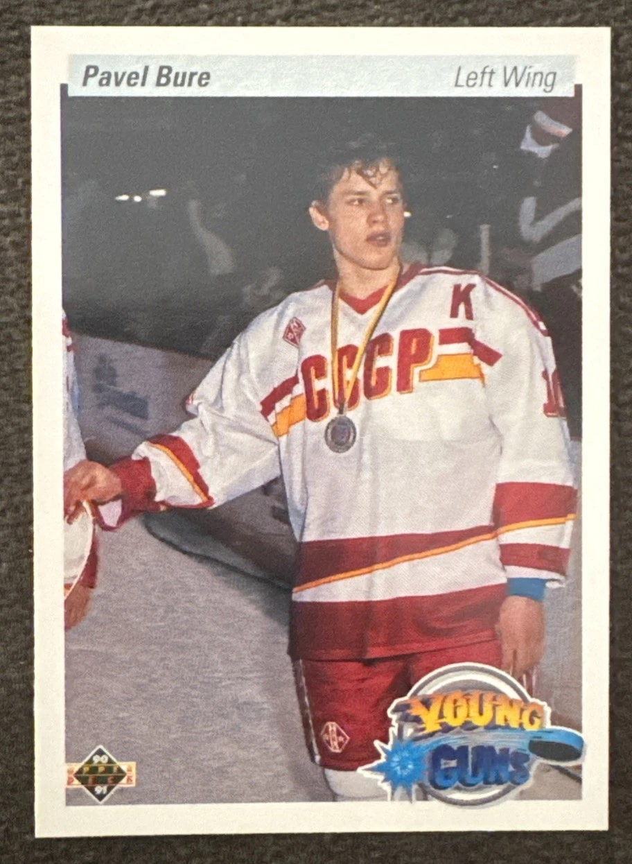 1991 Upper Deck Hockey Pavel Bure Young Guns Rookie Russia CCCP Canucks 💎💎💎