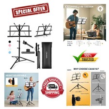 Adjustable Music Stand with Carrying Bag - Perfect for Home, School, and Travel
