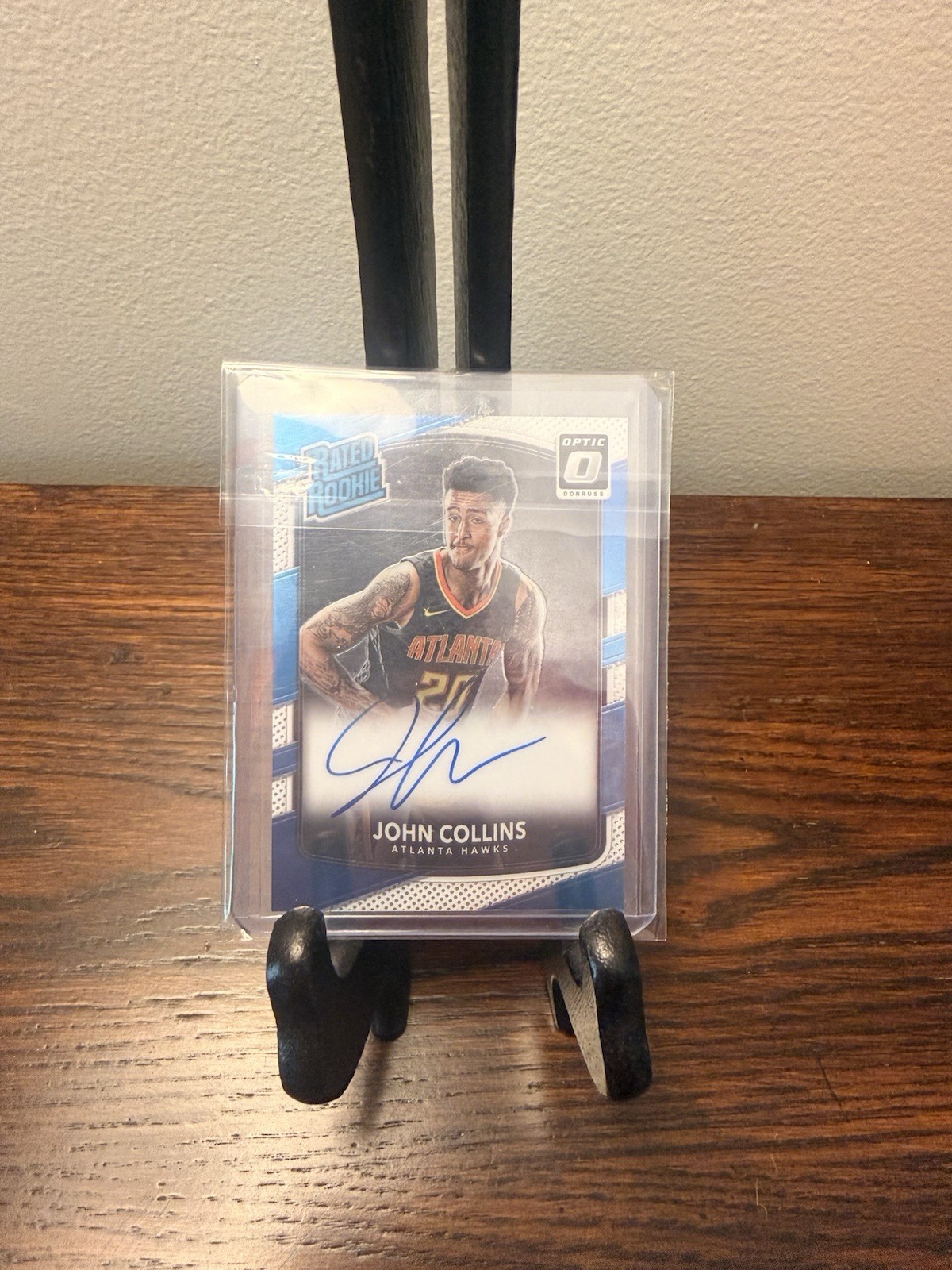 2017-18 Panini Donruss Optic - Rated Rookie John Collins #182 AUTO