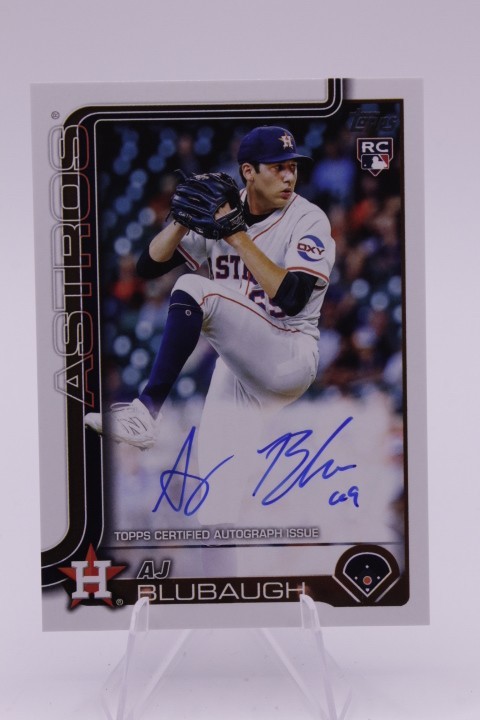 2025 Topps Update Series #US177 AJ Blubaugh RC Autograph on card Real One AUTO